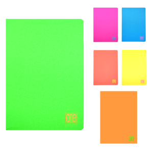 Quaderni maxi a4 one color fluo rigatura 5m confezione da 10