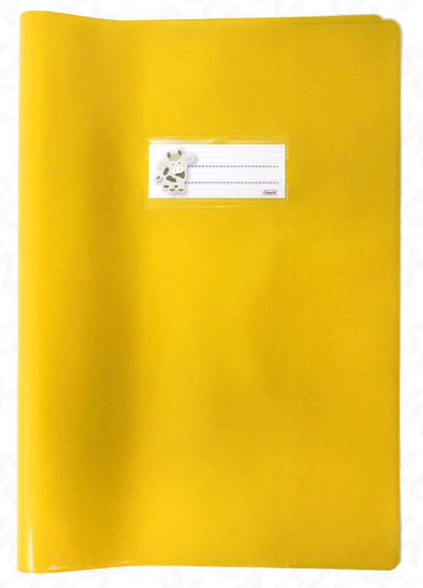 Copriquaderni Favorit pp laccato 21x30cm giallo confezione da 50