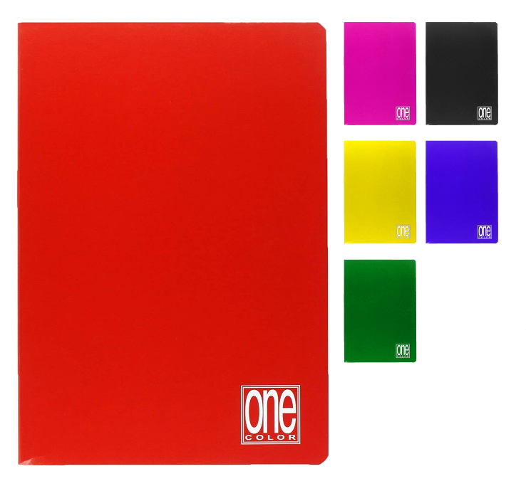 Quaderni A4 One Color 80gr rigatura 0B confezione da 10
