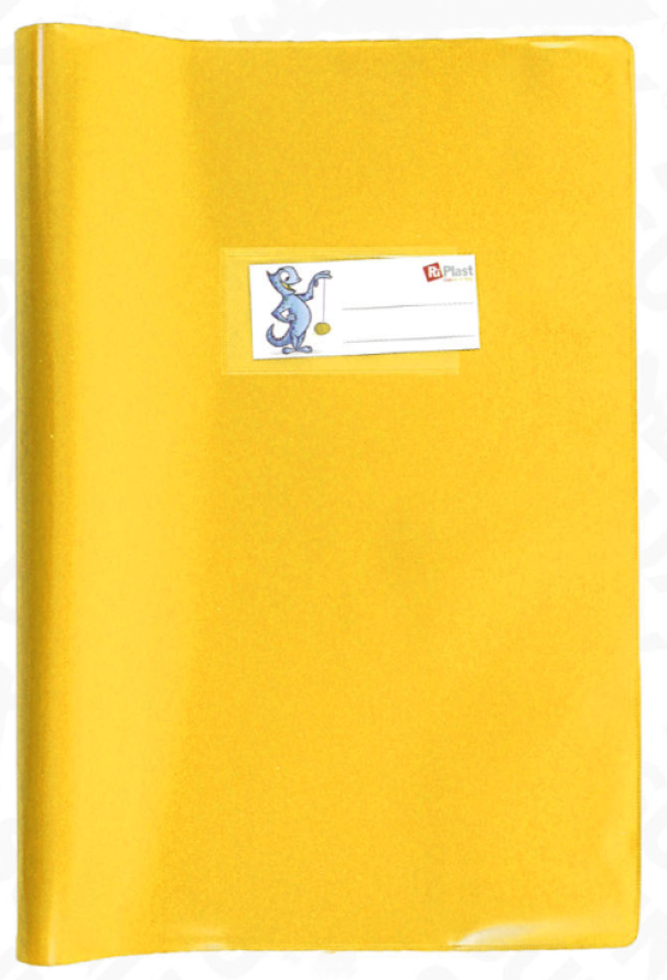 Copriquaderni Shiny giallo con alette 21.5x30.5cm confezione da 20