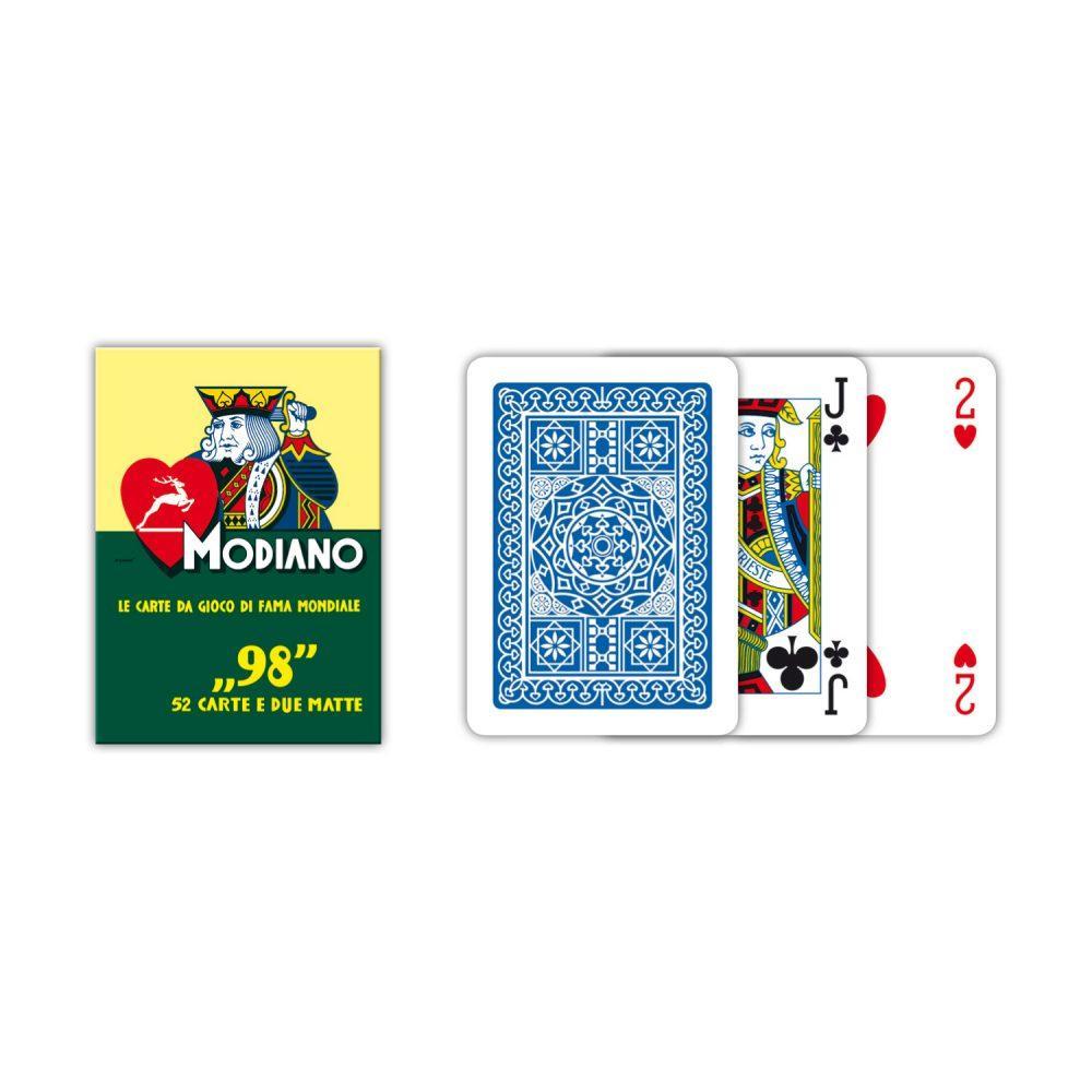 Carte da gioco Modiano poker 98 blu