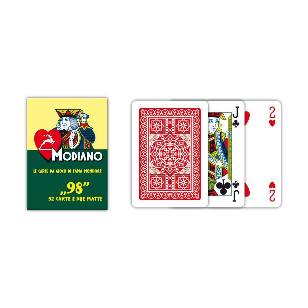 Carte da gioco Modiano poker 98 rosso