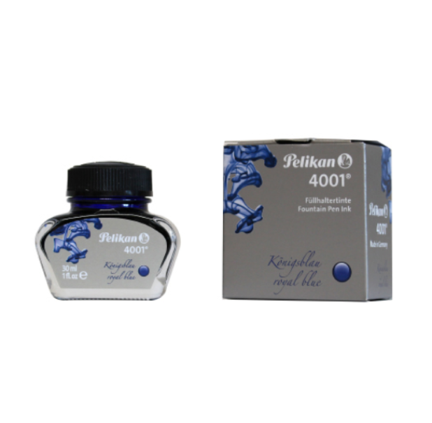 Flacone d'inchiostro Pelikan 4001 stilografico blu royal 30ml