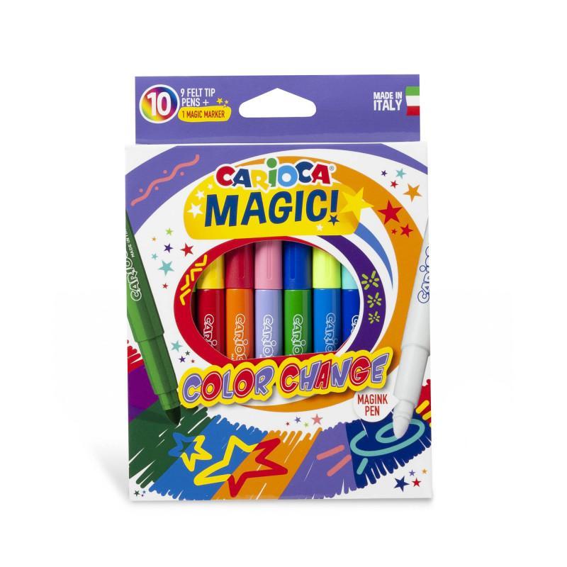 Pennarelli Carioca magic color change confezione da 10