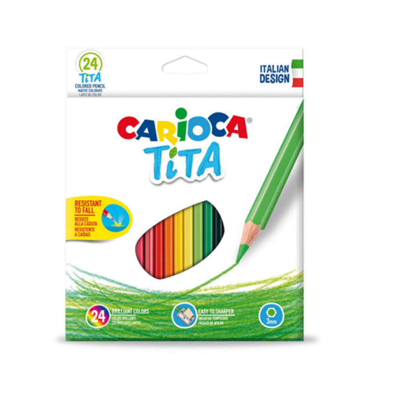 Pastelli colorati Carioca Tita confezione da 24