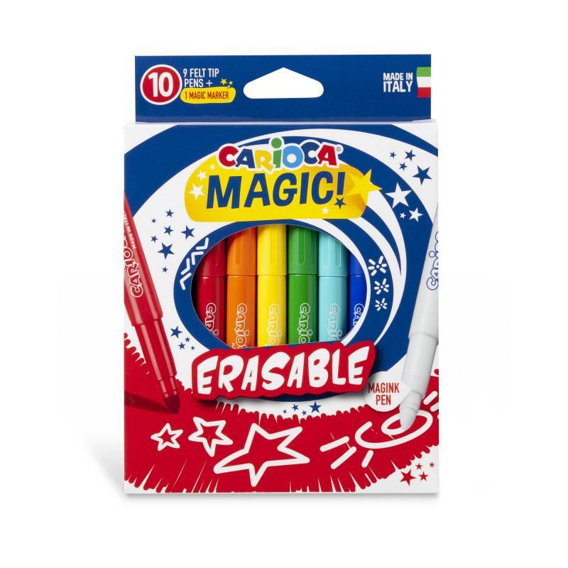 Pennarelli Carioca magic erasable confezione da 10