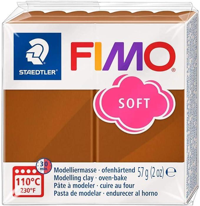 Pasta modellabile Fimo Soft caramello confezione da 6x57g