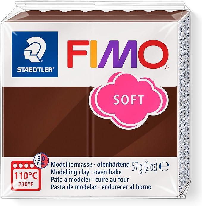 Pasta modellabile Fimo Soft cioccolata confezione da 6x57g