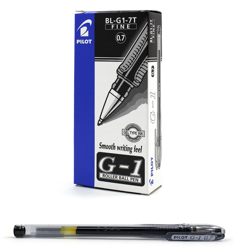Penna Pilot roller G-1 nero 0.7mm confezione da 12