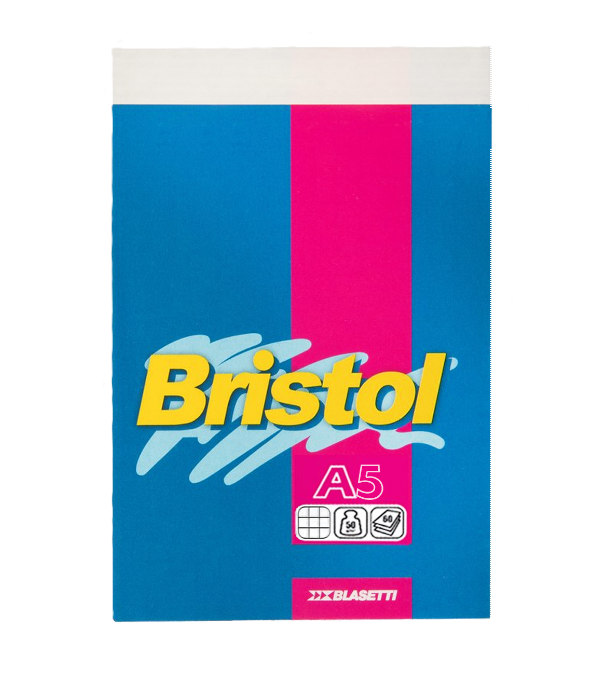 Blocco notes Blasetti Bristol A5 rigatura 5M confezione da 10