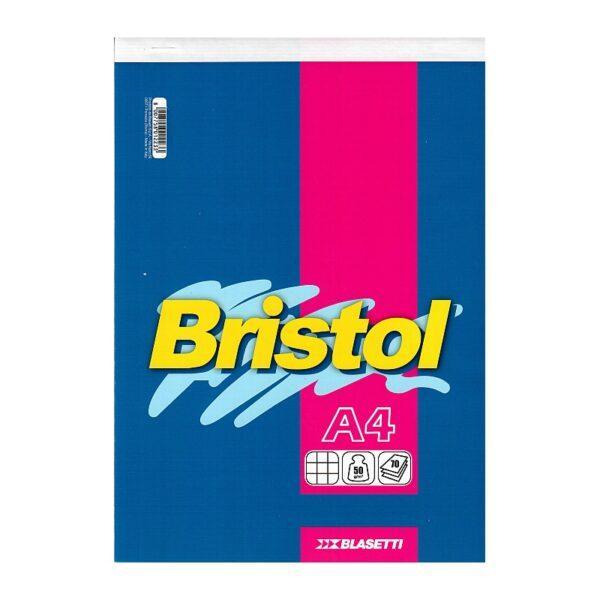 Blocco notes Blasetti Bristol A4 rigatura 5M confezione da 10
