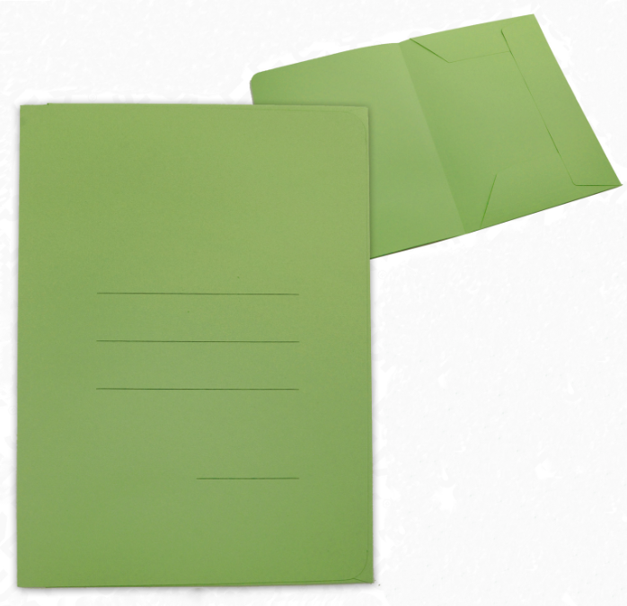 Cartelle 3 lembi verde Blasetti f.to 33.5 x 25 cm confezione da 50
