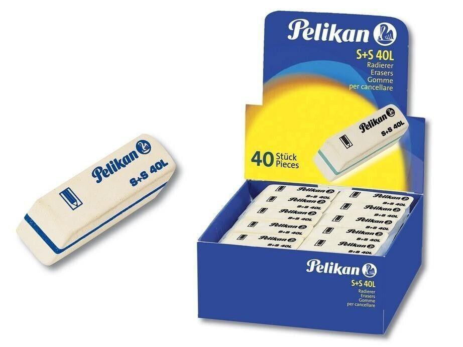 Gomme per cancellare Pelikan S+S 40L confezione da 40