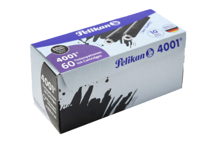 Cartucce ad inchiostro Pelikan 4001 Nero confezione 10 scatole da 6