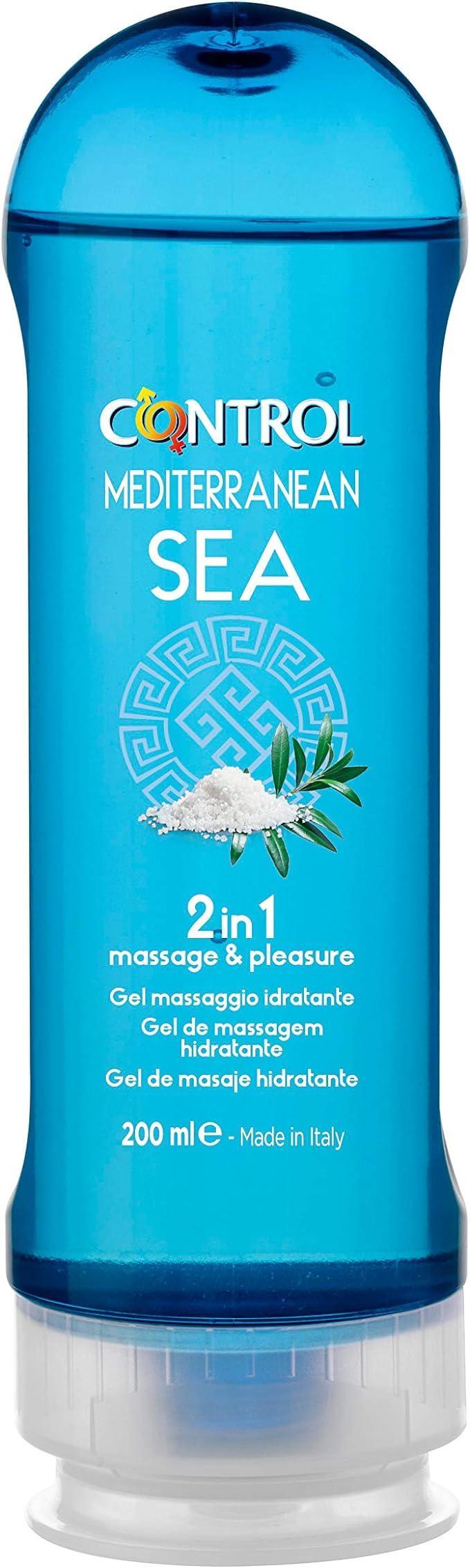 Gel massaggio e lubrificante Control 2 in 1 Mediterranean sea 200ml