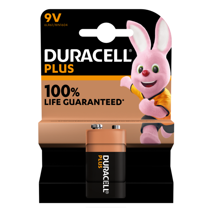 Batterie alcaline Duracell Plus 9V blister da 1