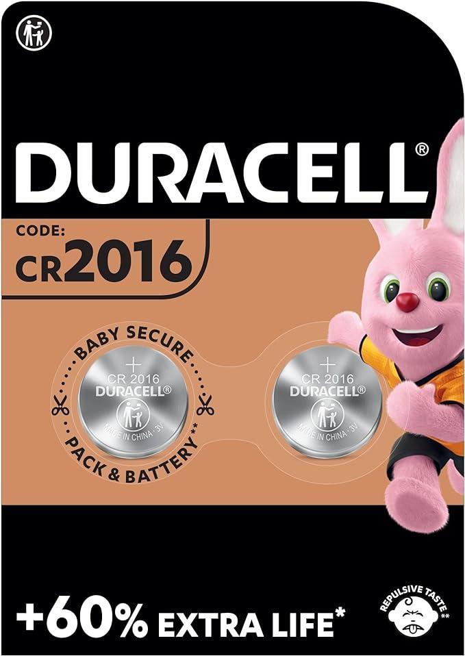 Batterie Duracell a moneta CR 2016 da 3V blister da 2