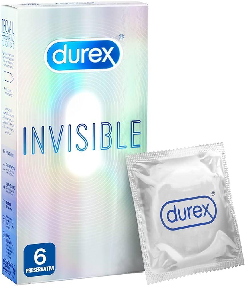 Preservativi Durex invisible confezione da 6
