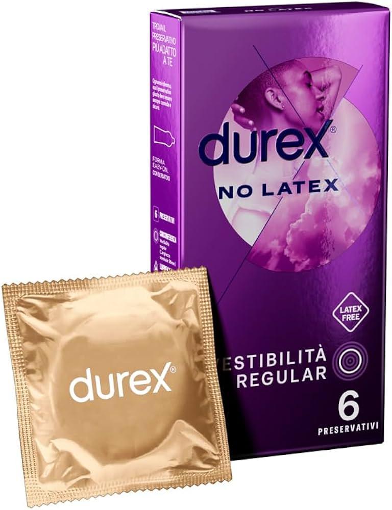 Preservativi Durex no latex confezione da 6
