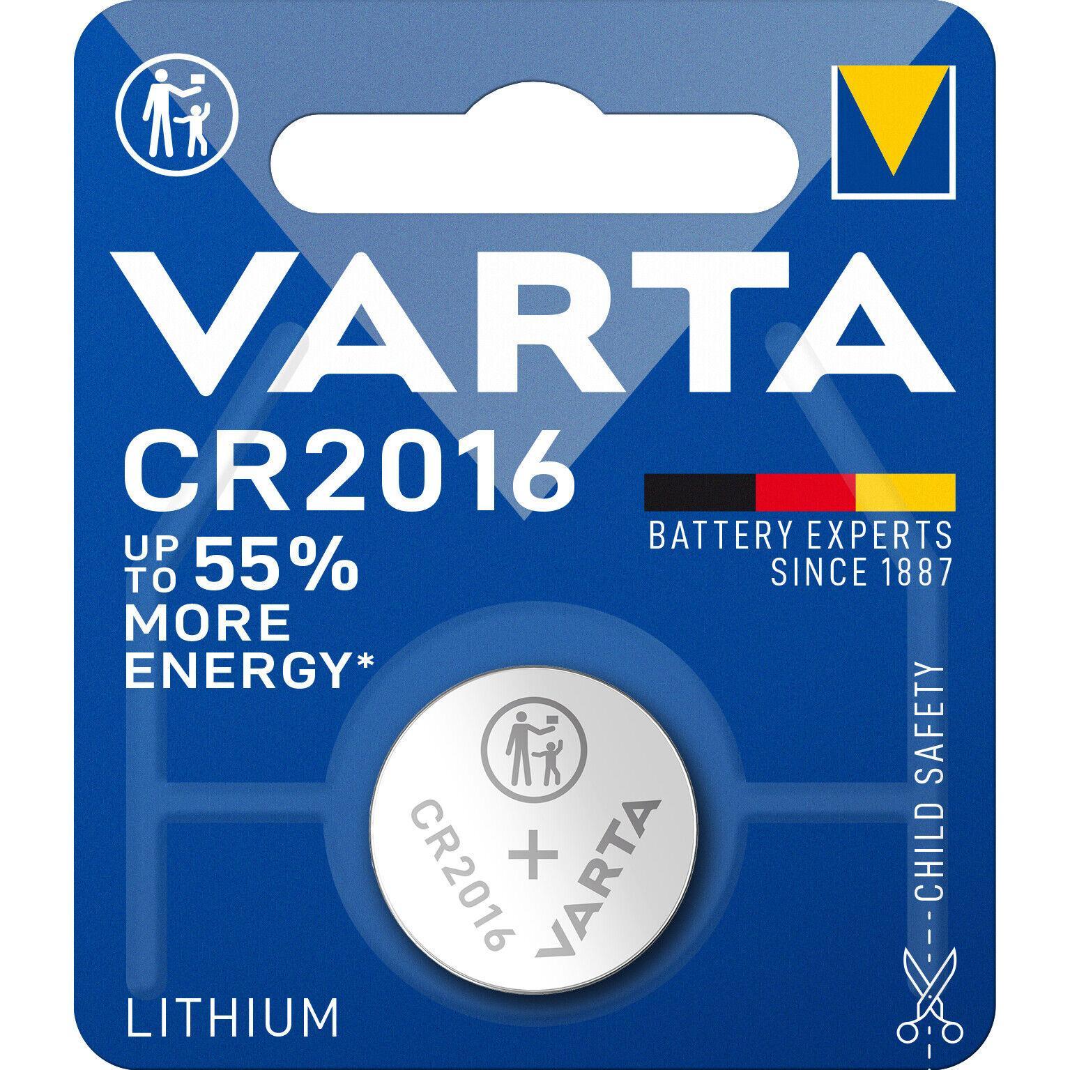 Batteria Varta CR 2016 blister da 1