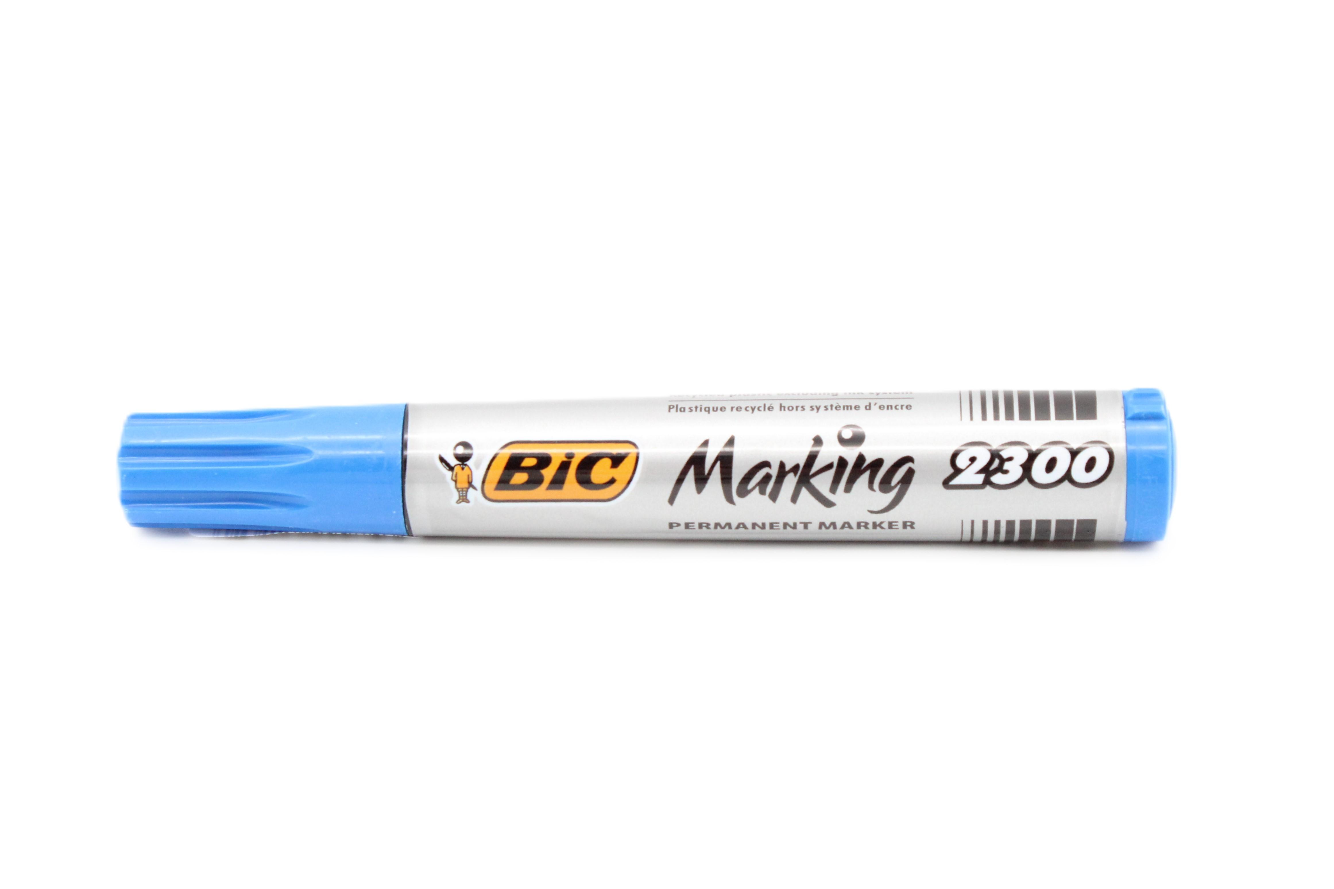 Pennarello Bic Marking 2300 blu punta scalpello