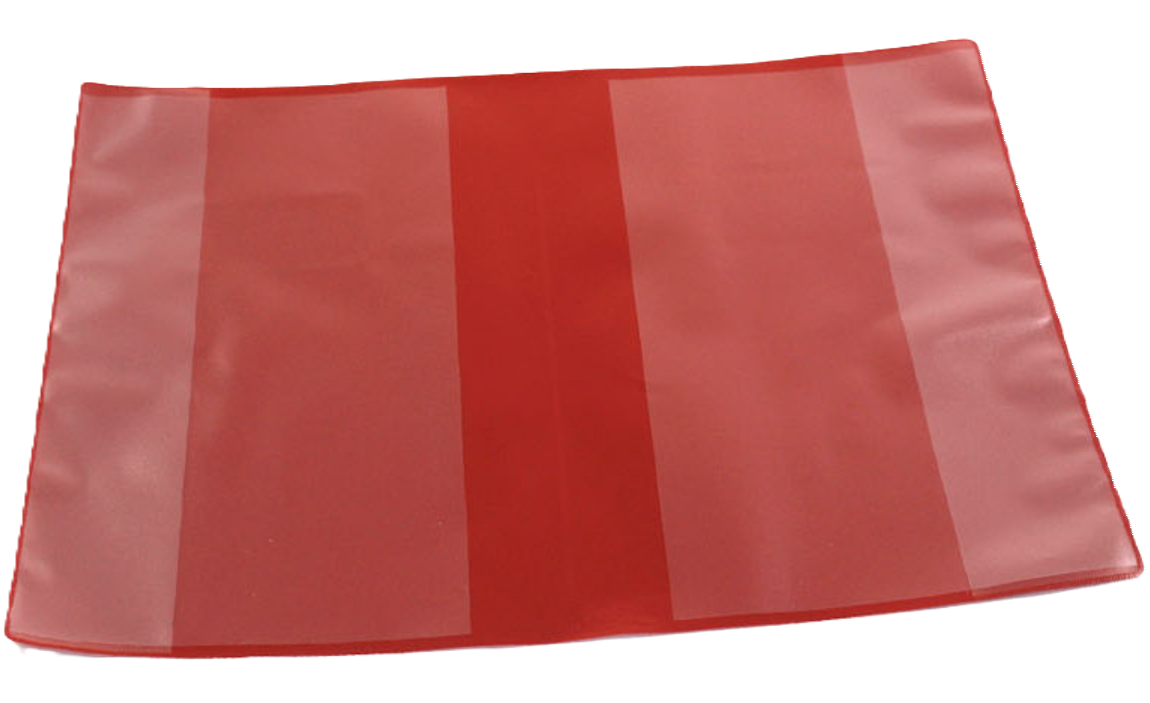 Copriquaderni Shiny rosso con alette 21.5x30.5cm confezione da 20