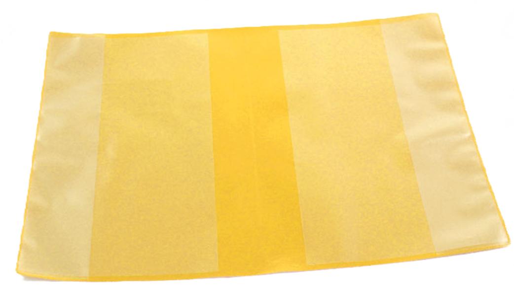 Copriquaderni Shiny giallo con alette 21.5x30.5cm confezione da 20
