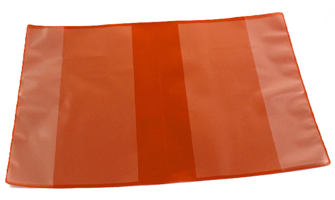 Copriquaderni Shiny arancione con alette 21.5x30.5cm confezione da 20