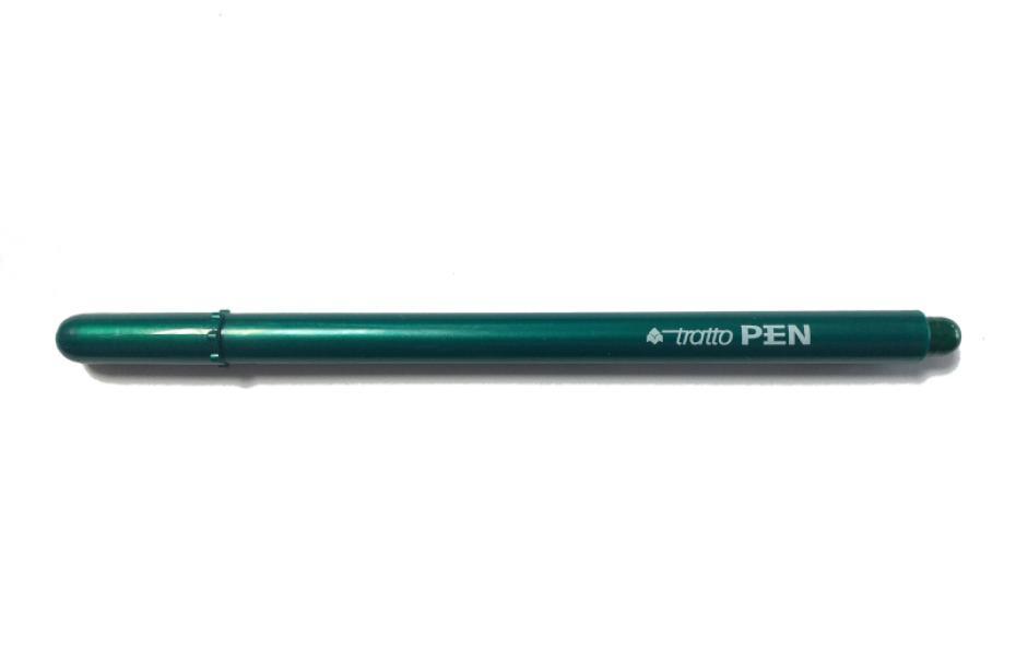 Penna Tratto pen metal verde confezione da 12