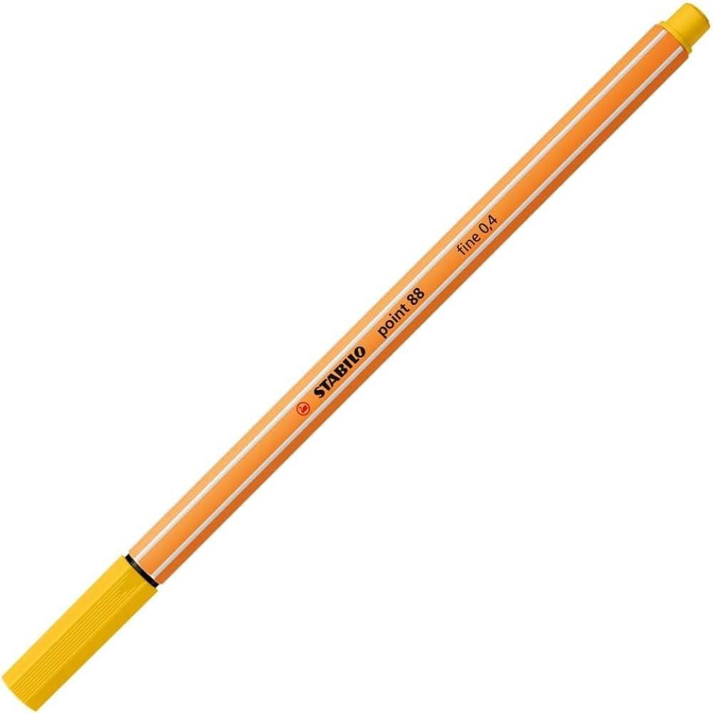 Penna Stabilo point 88 giallo confezione da 10
