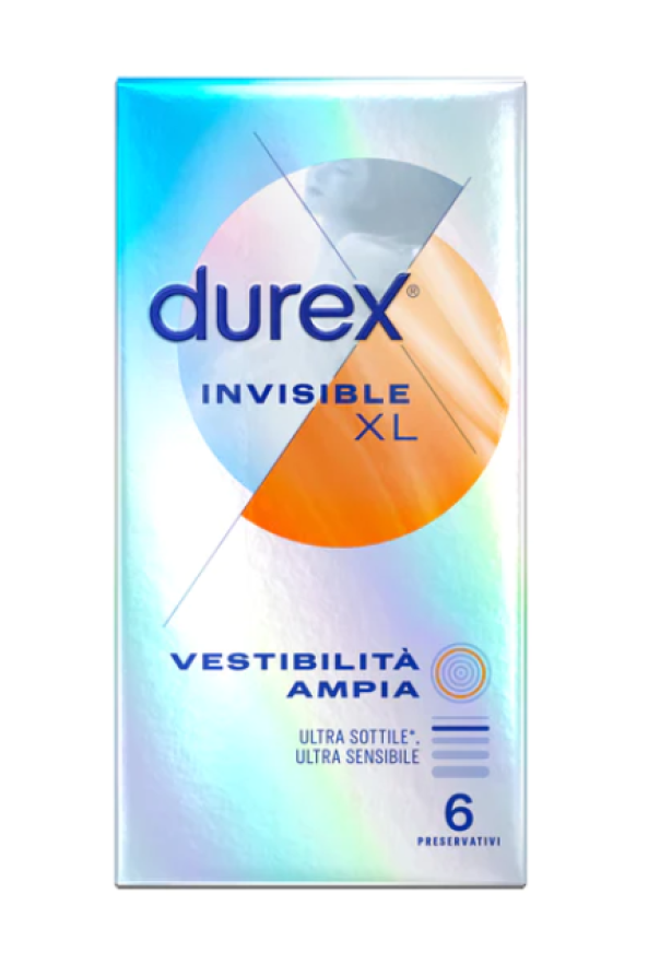 Preservativi Durex invisible XL confezione da 6