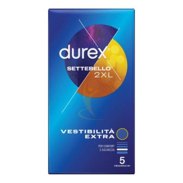 Preservativi Durex settebello 2XL confezione da 5