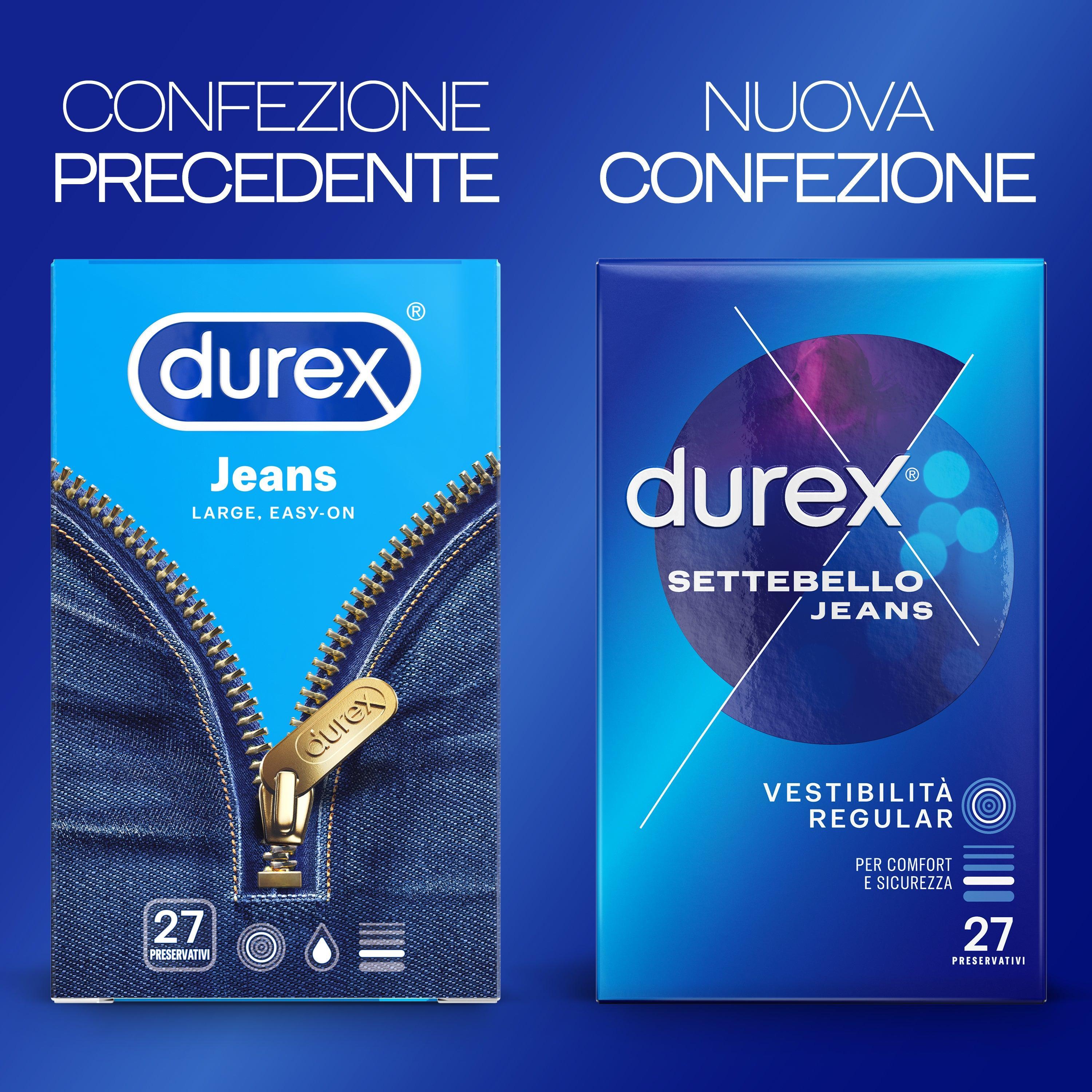 Preservativi Durex settebello jeans confezione da 6