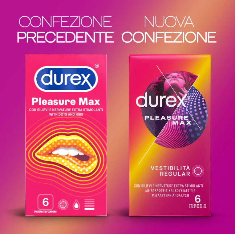 Preservativi Durex pleasuremax confezione da 6