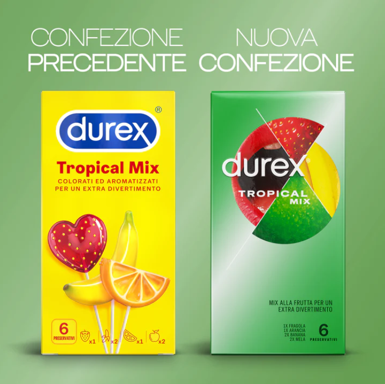 Preservativi Durex tropical mix easy on confezione da 6