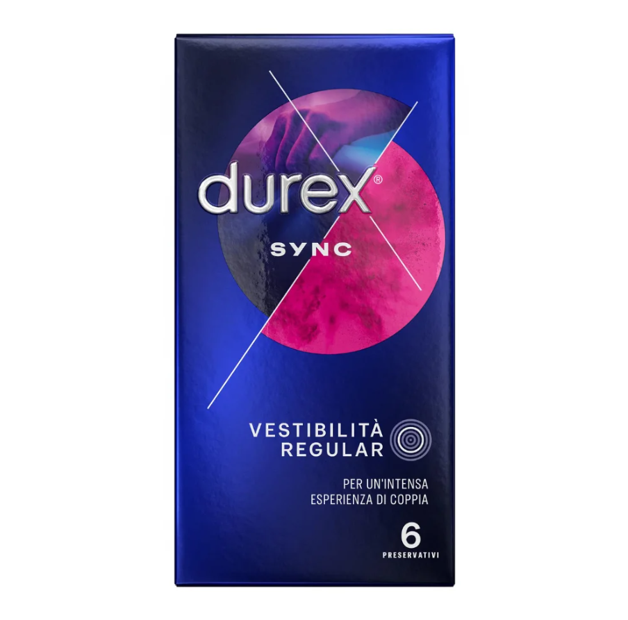 Preservativi Durex sync confezione da 6