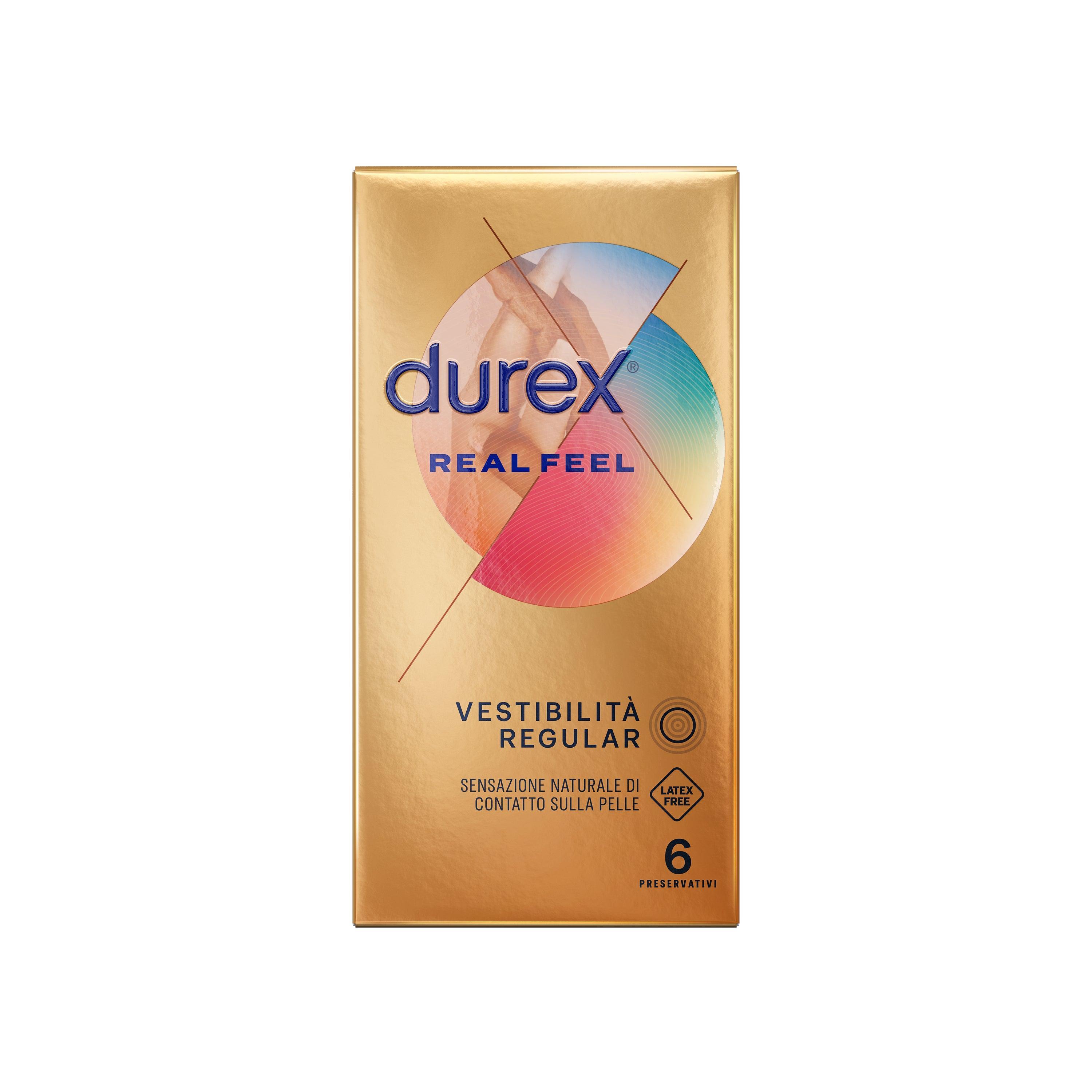 Preservativi Durex real feel confezione da 6