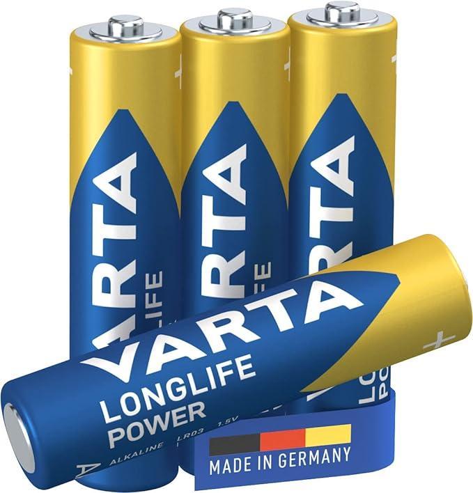 Batteria Varta Longlife power ministilo AAA blister da 4