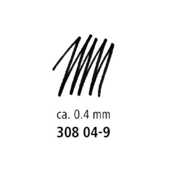 Penna Stadtler Pigment Liner nero 308 0.4mm confezione da 10