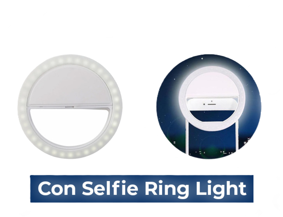 Zaino scuola chill ufficiale tiktok con selfie ring light 