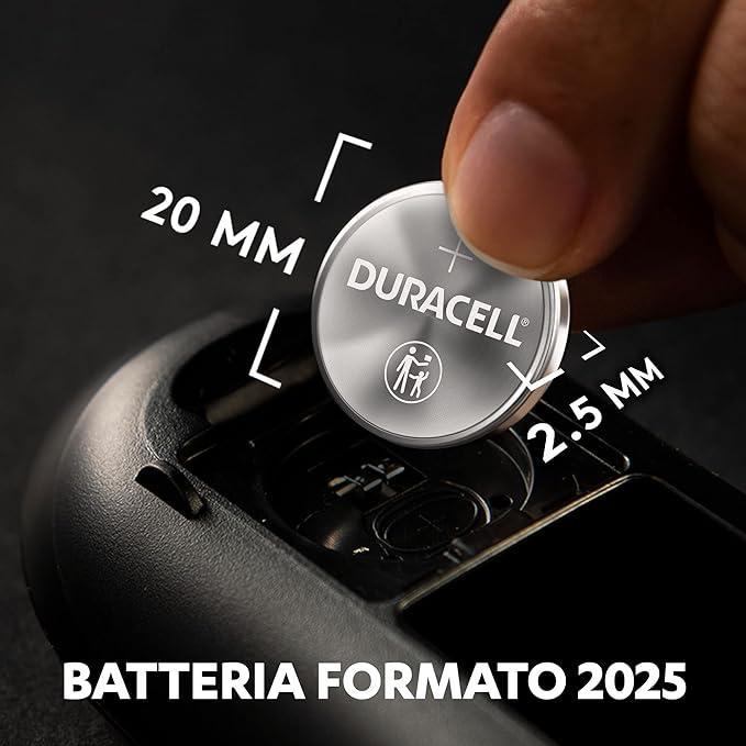 Batterie Duracell a moneta CR 2025 da 3V blister da 2