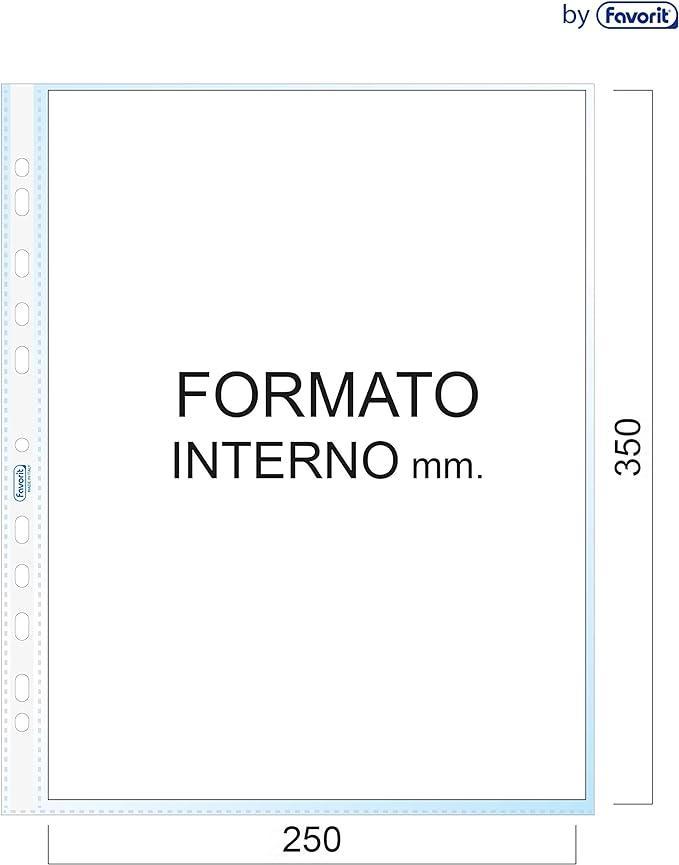 Buste a foratura Favorit finitura liscia formato 23x33 confezione da 25