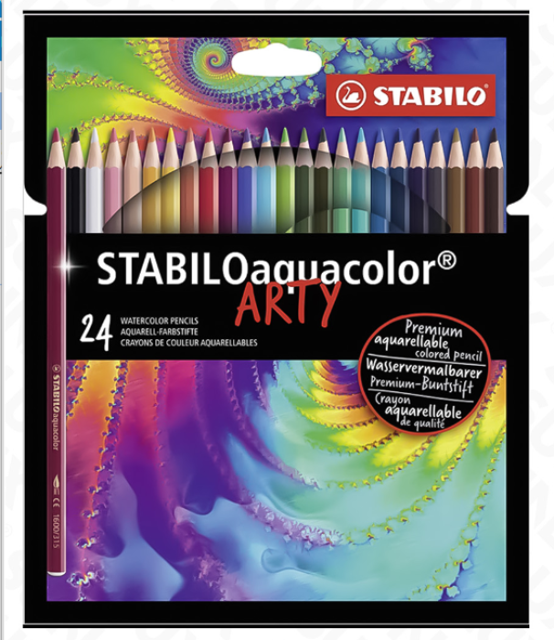 Pastelli Stabilo acquacolor arty confezione da 24