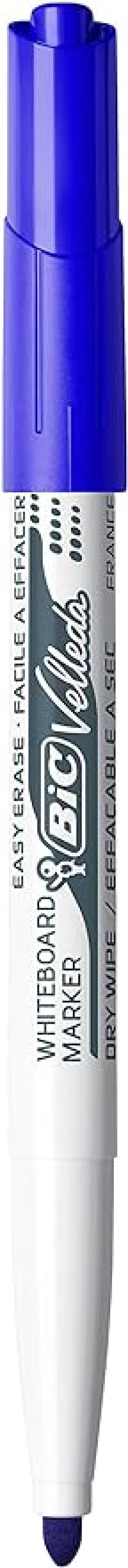 Marcatore Bic Velleda Medium blu confezione da 12