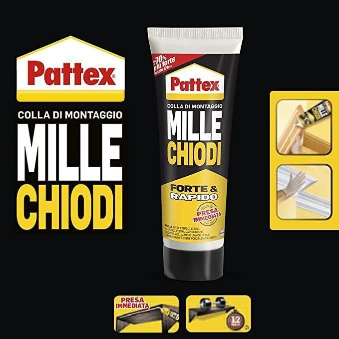 Colla di montaggio Pattex mille chiodi forte e rapido 100g