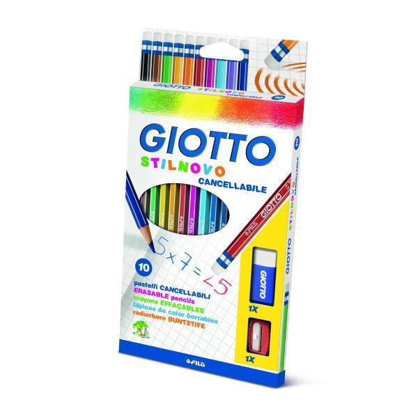 Pastelli Giotto stilnovo cancellabile confezione da 10