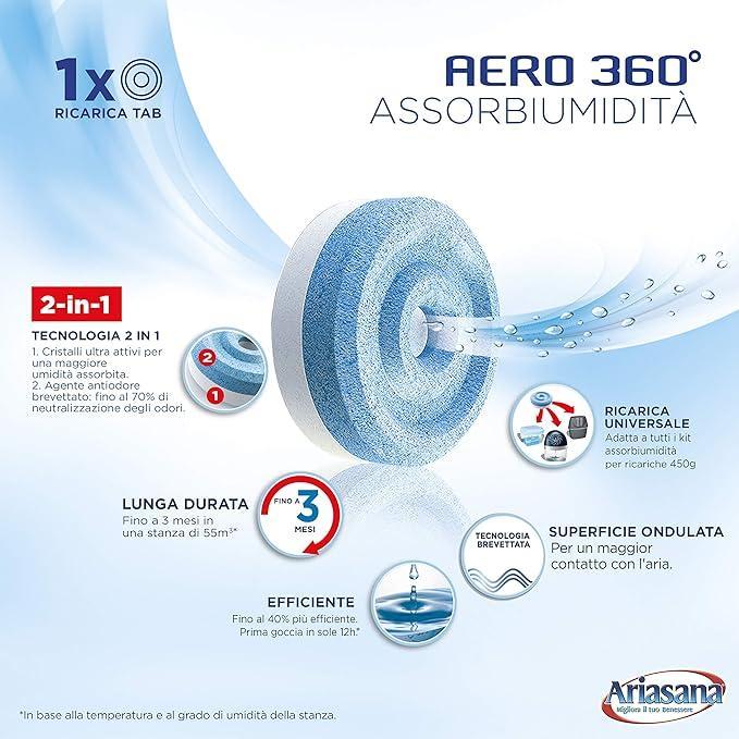 Ricarica assorbiumiditu00e0 Ariasana aero 360u00b0 cascata di montagna