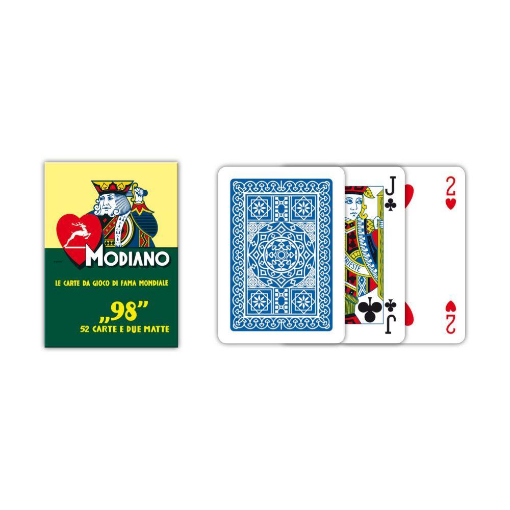 Carte da gioco Modiano poker 98 blu