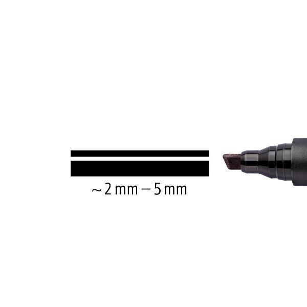 Marcatore Staedtler Lumocolor 350 Nero p. scalpello confezione da 10