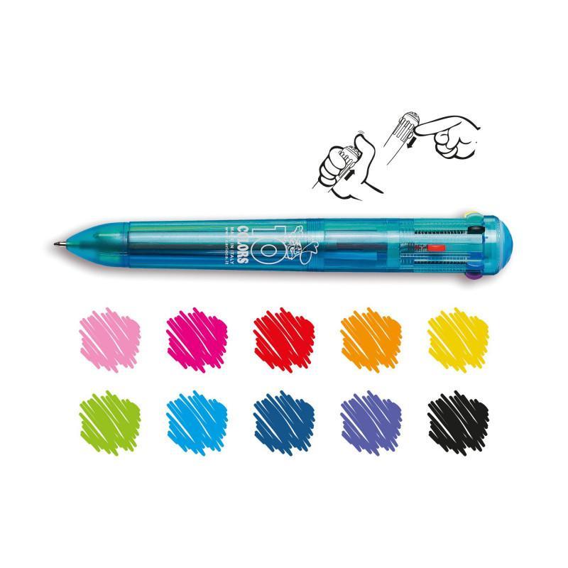 Penna a sfera Carioca fluo 10 colori 